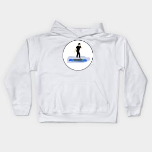 Step aerobics. Sport. Active lifestyle. Interesting design, modern, interesting drawing. Hobby and interest. Concept and idea. Kids Hoodie